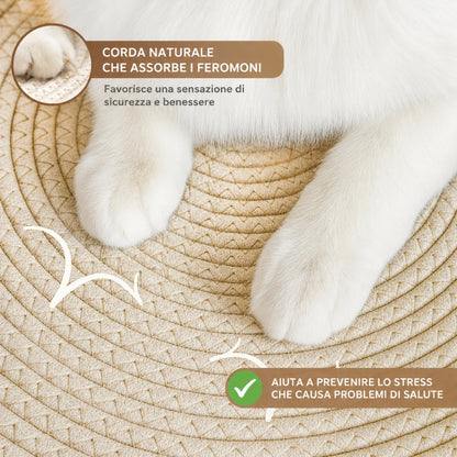 Cuccia Relax in Corda Naturale per Gatti